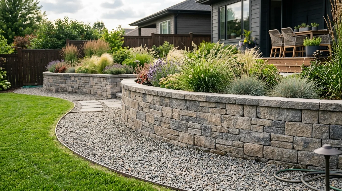 Wall With Planting Pockets